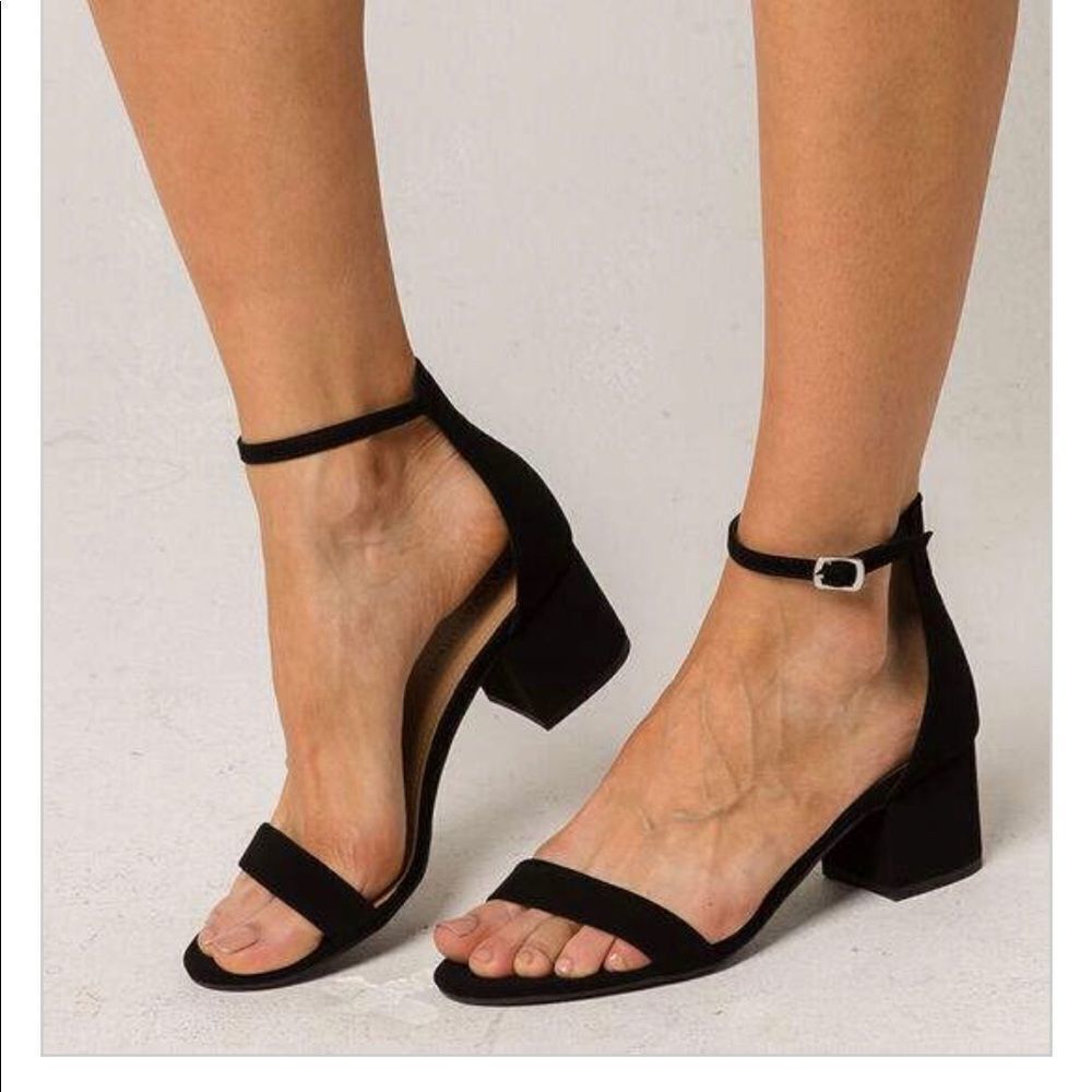 ✨Black Womens Heeled Sandals✨